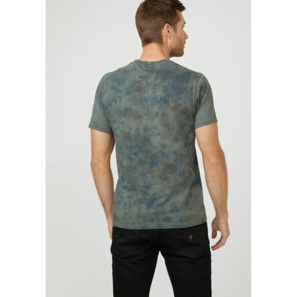 Guess Men’s Telly Tie Dye Short Sleeves T-Shirt Camouflaged Size XL - Picture 3 of 3